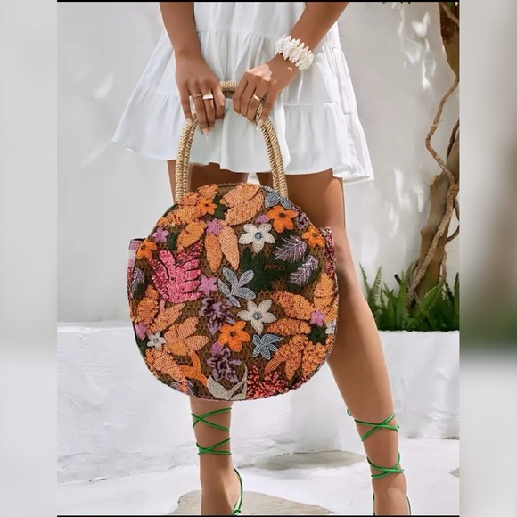 She_Stylish Handbags - Gorgeous Floral Embroidered Ladies’ Tote Bag 👜